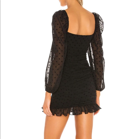 Lovers and Friends Arielle Mini Dress in Black Dot - Picture 3 of 6